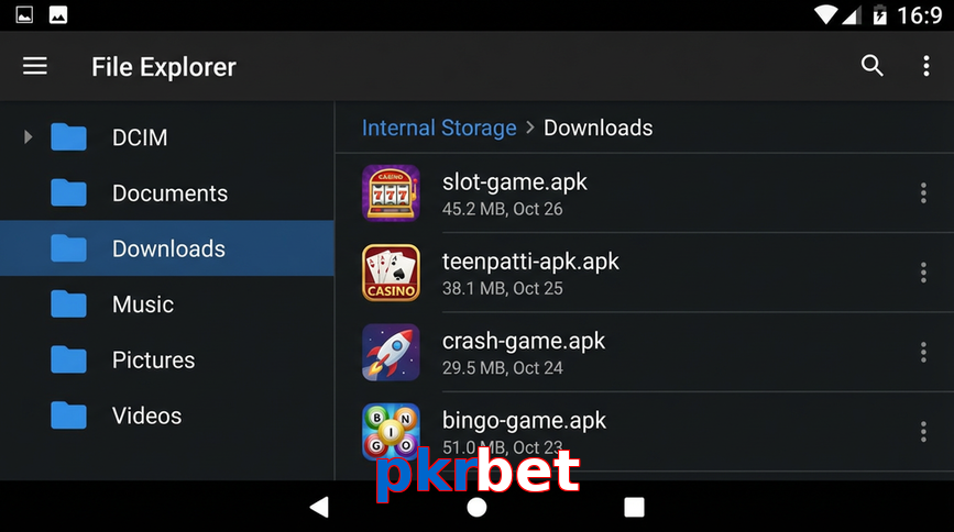 Main screen of Pkrbet gameapk page for PK players